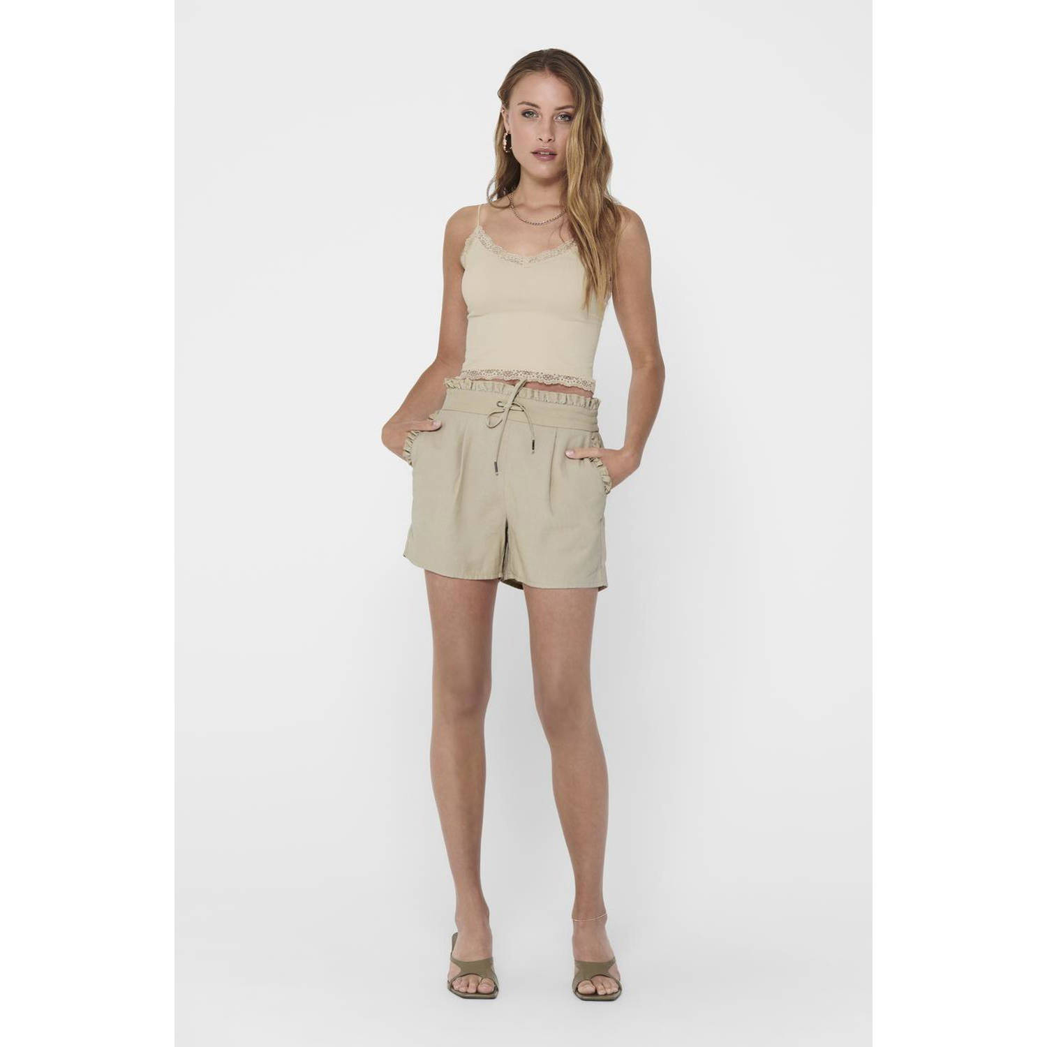 ONLY crop top ONLVICKY beige