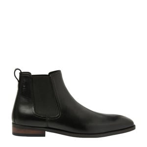 leren chelsea boots zwart