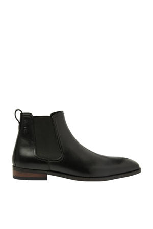 leren chelsea boots zwart