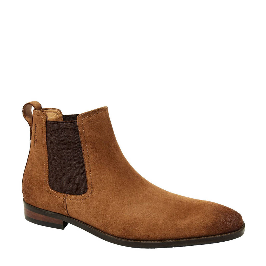 Van Lier Bregenz leren chelsea boots cognac wehkamp - Main Image