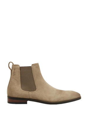 Bregenz leren chelsea boots taupe