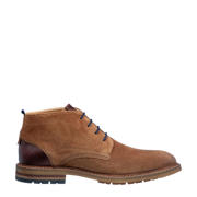 thumbnail: Van Lier Dino suède veterschoenen cognac