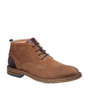 thumbnail: Van Lier Dino suède veterschoenen cognac