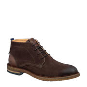 thumbnail: Van Lier Dino suède veterschoenen donkerbruin