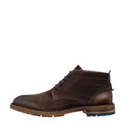 thumbnail: Van Lier Dino suède veterschoenen donkerbruin