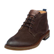 thumbnail: Van Lier Dino suède veterschoenen donkerbruin