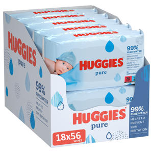 Pure 99% water billendoekjes - 18 x 56 stuks
