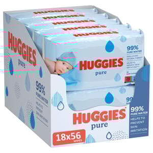 Pure 99% Water billendoekjes - 18 x 56 stuks
