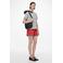 PIECES sweatshort PCCHILLI rood