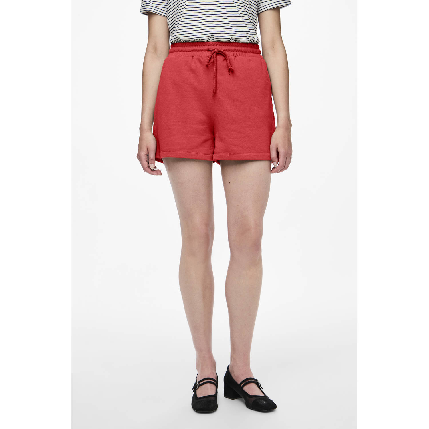 PIECES loungeshort PCCHILLI rood