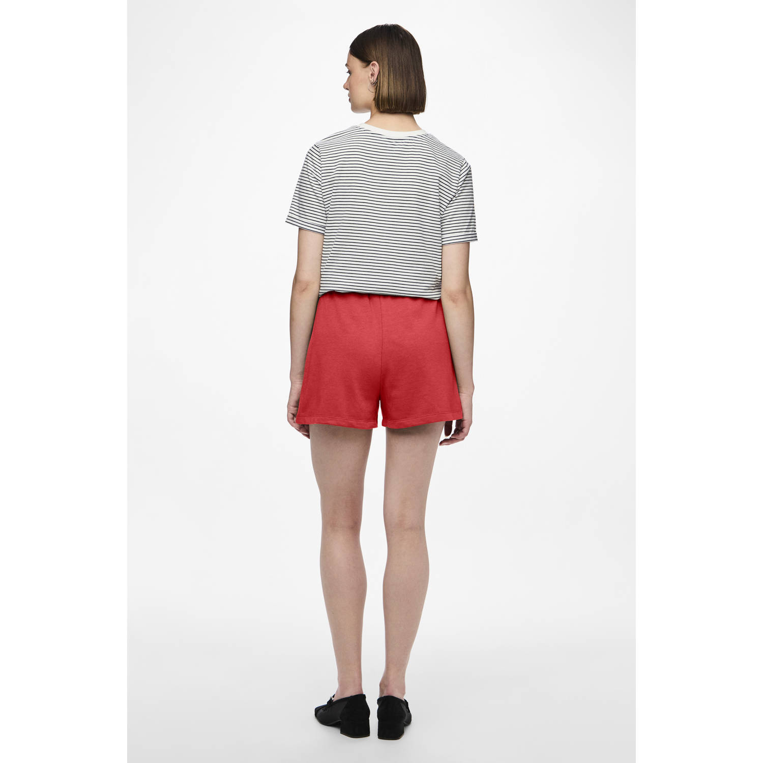 PIECES loungeshort PCCHILLI rood