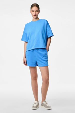 sweatshort PCCHILLI felblauw