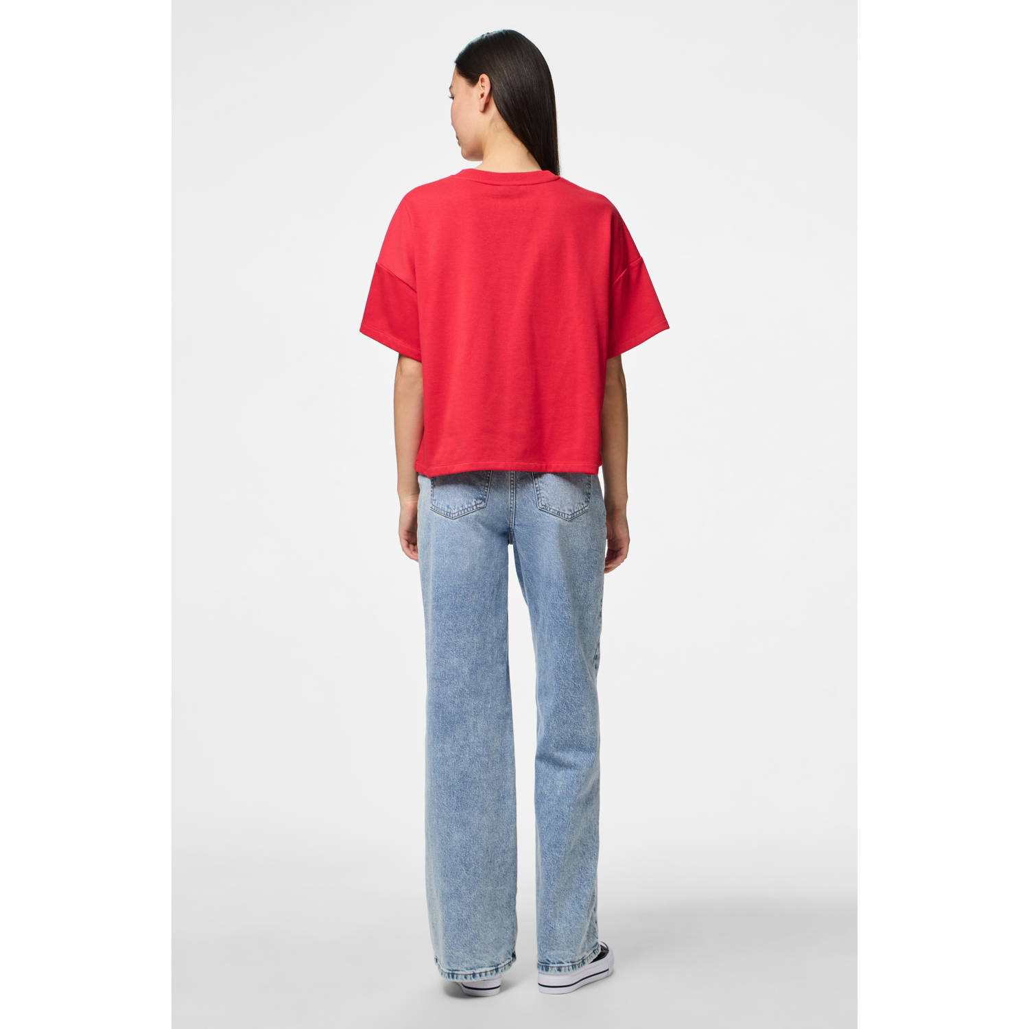 PIECES loungetop PCCHILLI rood