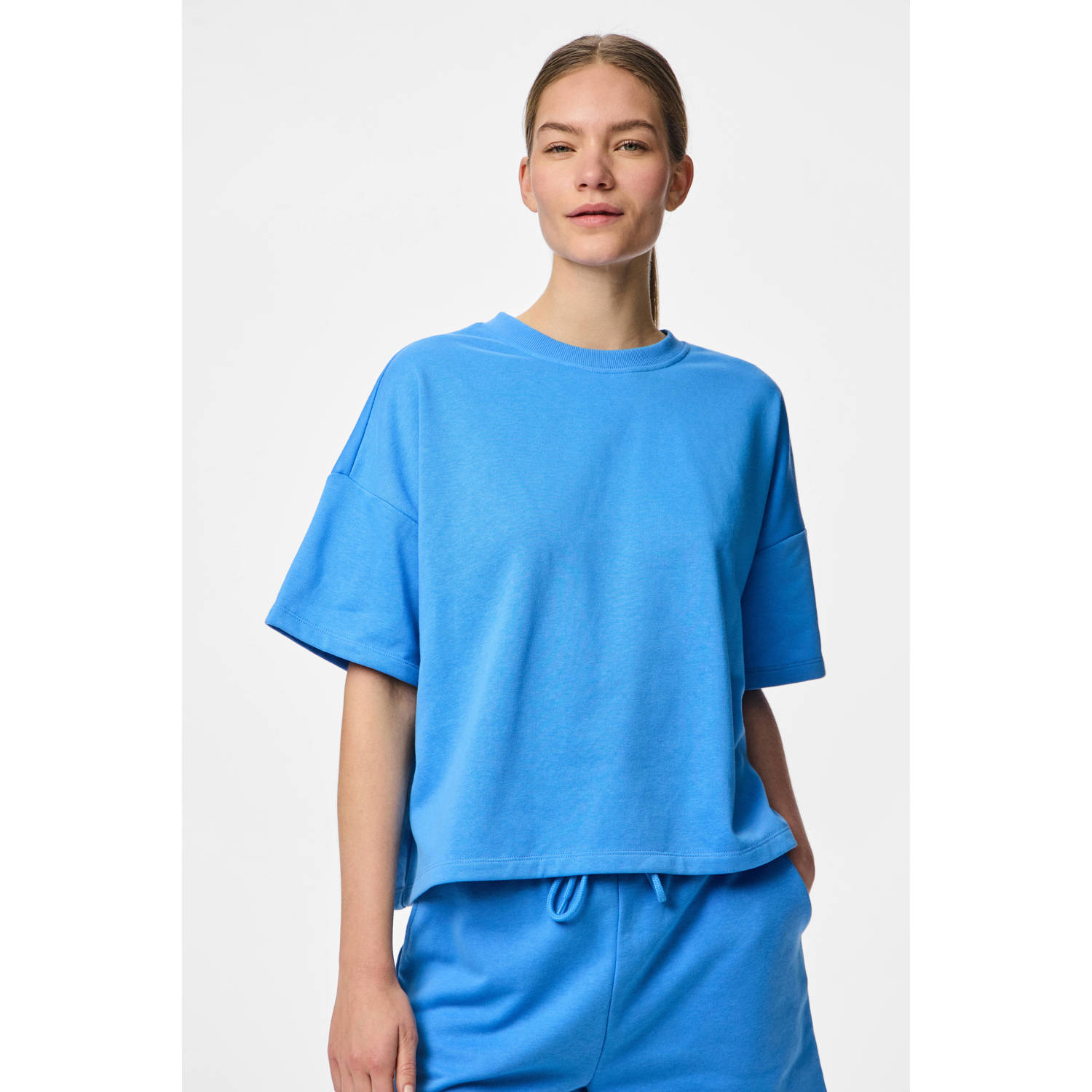 PIECES loungetop PCCHILLI felblauw