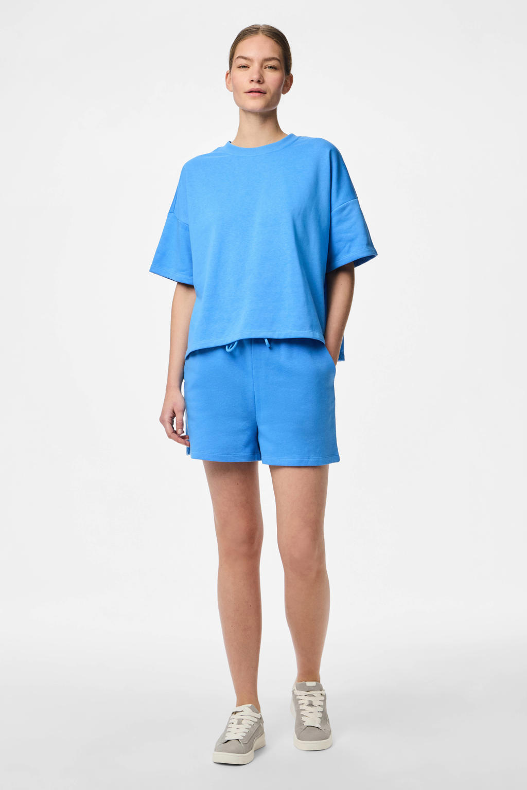 PIECES sweater PCCHILLI felblauw