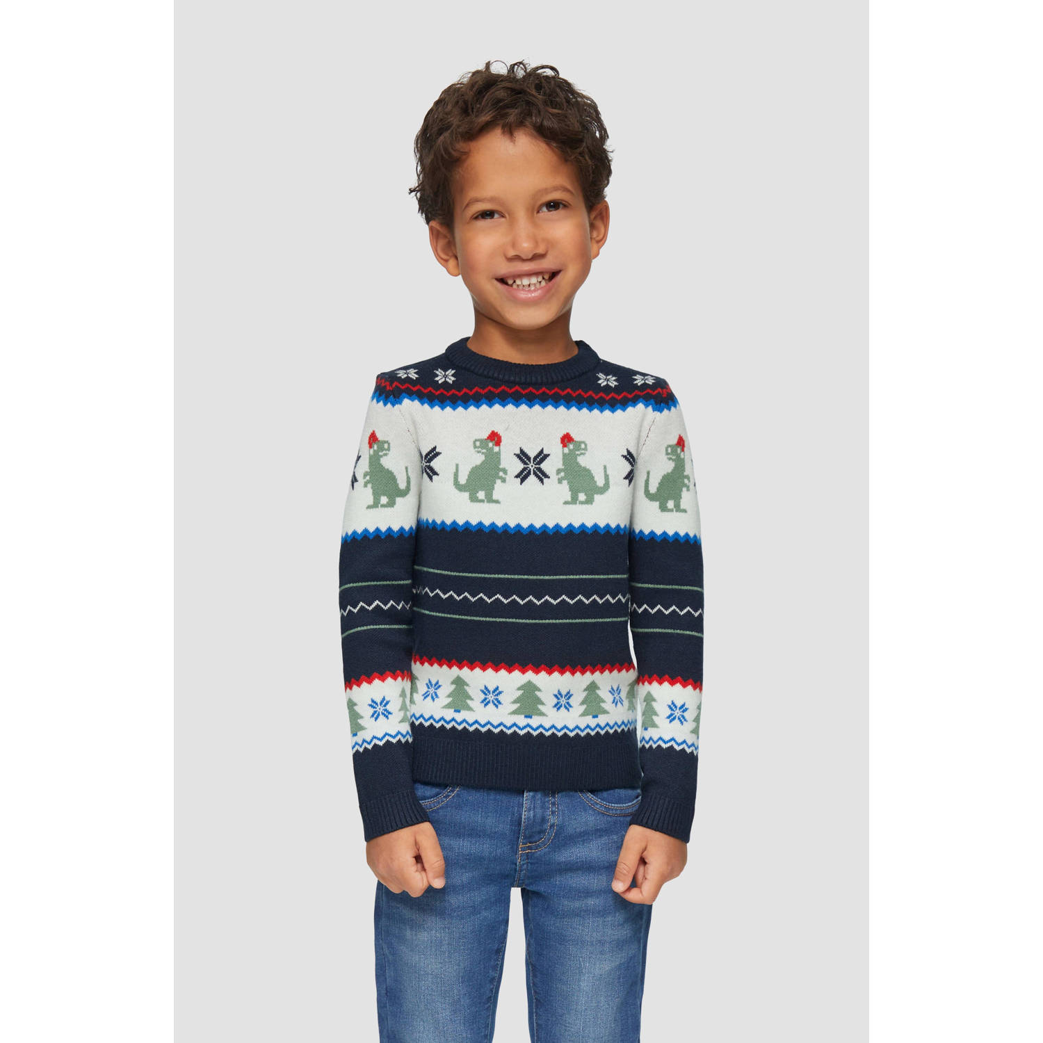 S.Oliver RED LABEL Junior Trui met ronde hals met intarsia-motief