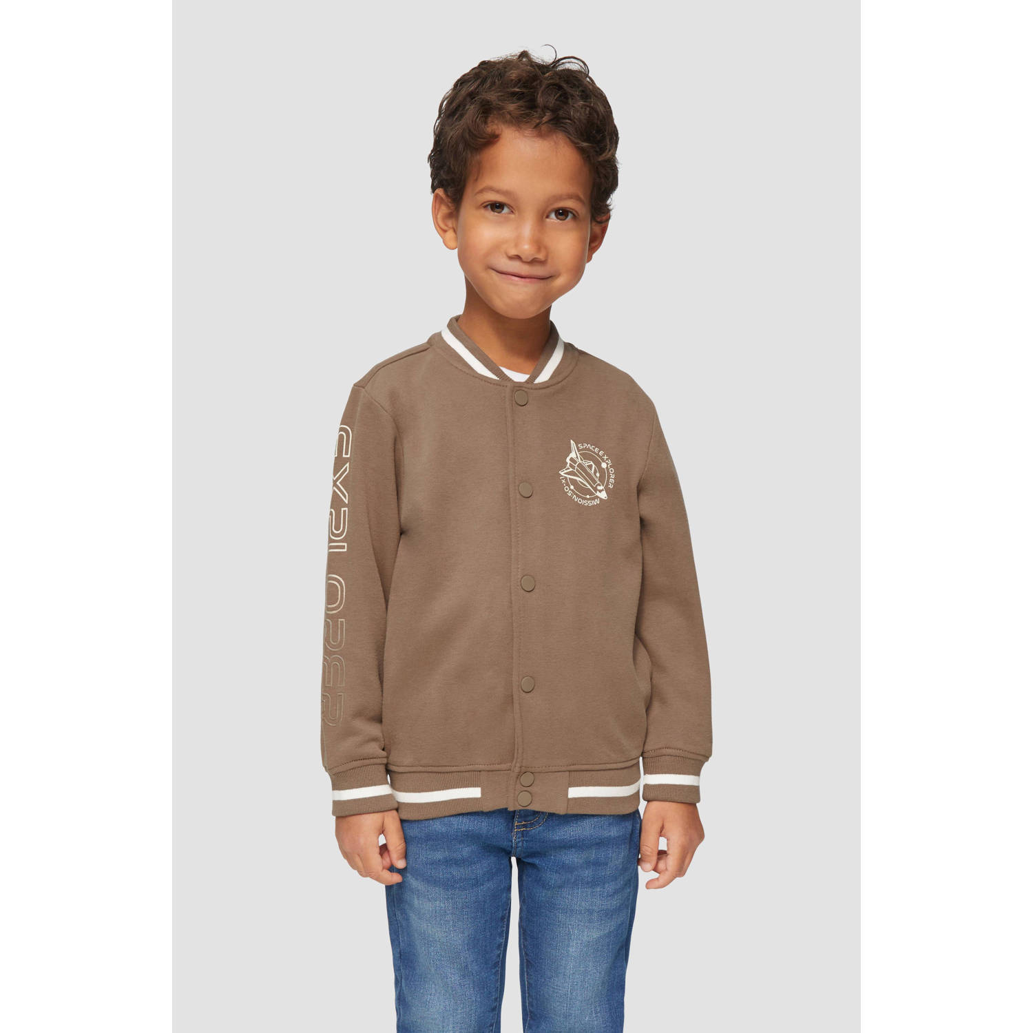 S.Oliver sweatvest bruin