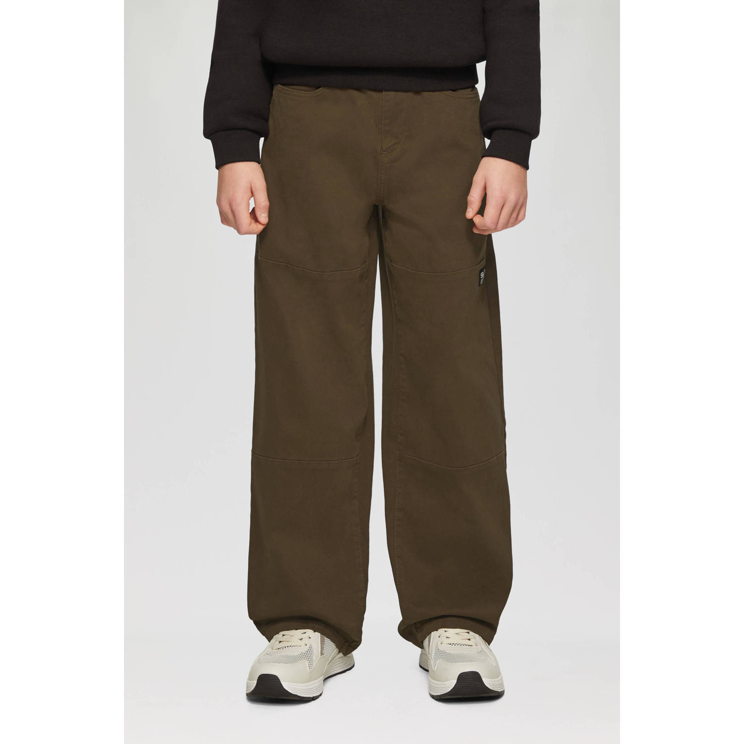 S.Oliver straight casual broek bruin