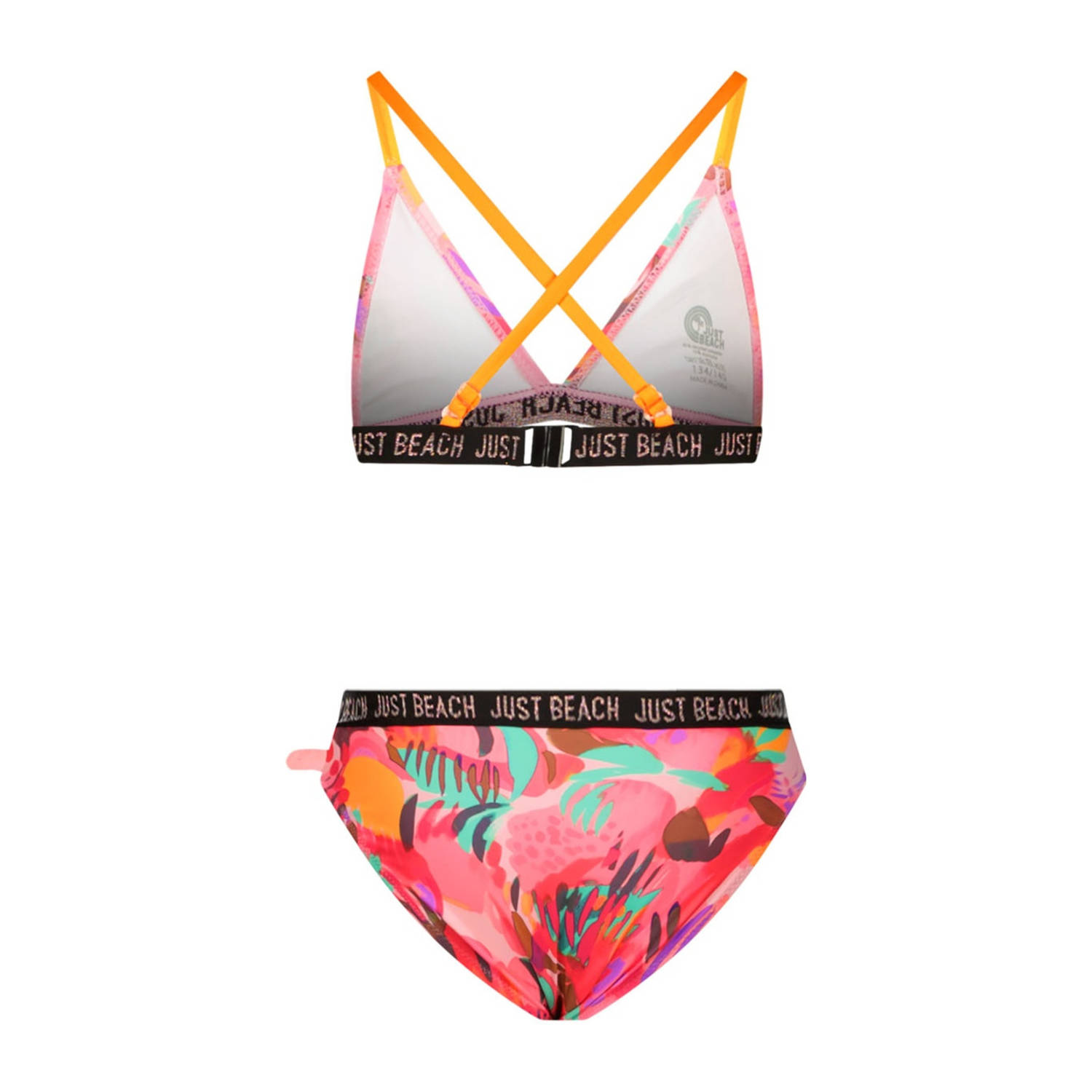 Just Beach triangel bikini Bali roze oranje turquoise