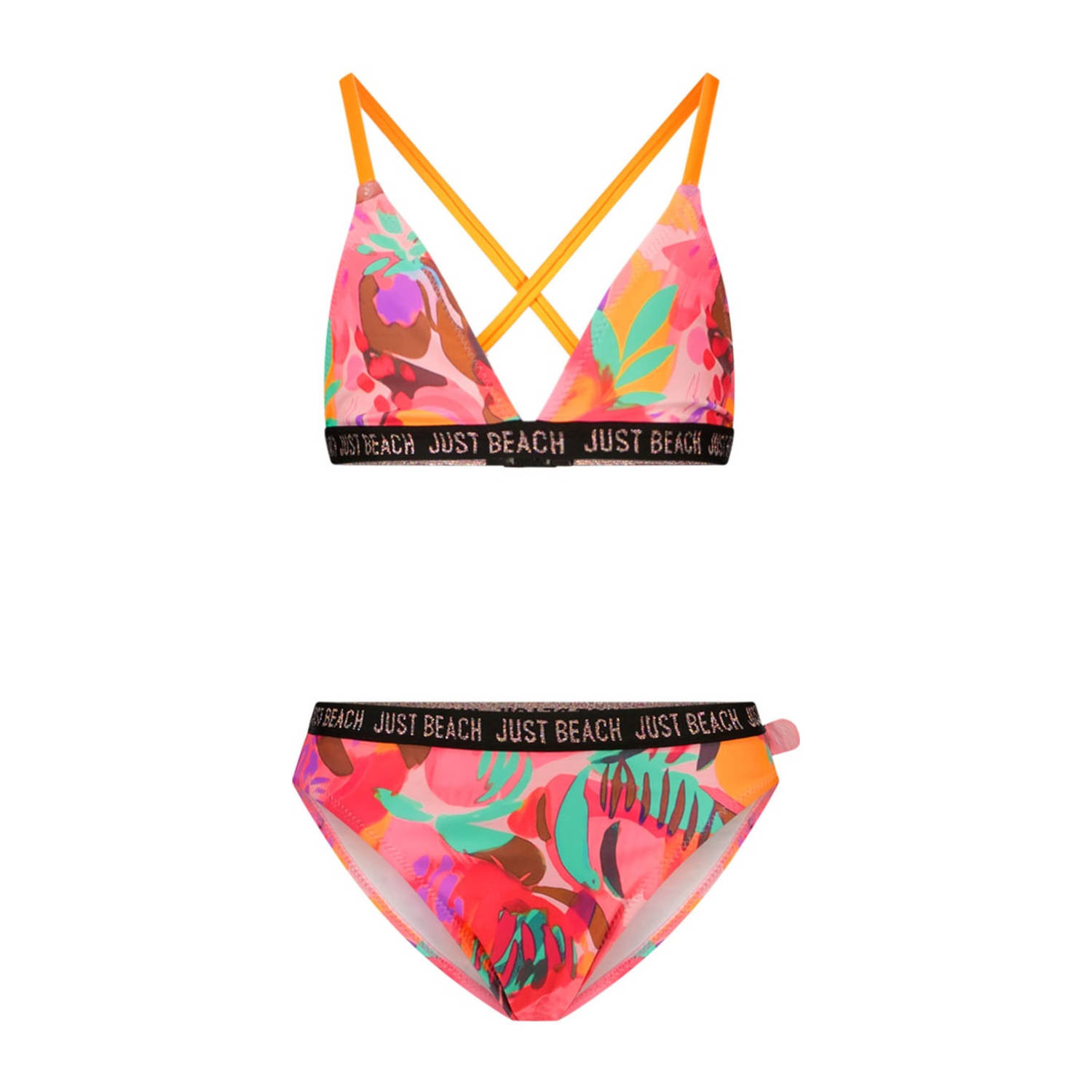 Just Beach triangel bikini Bali roze oranje turquoise
