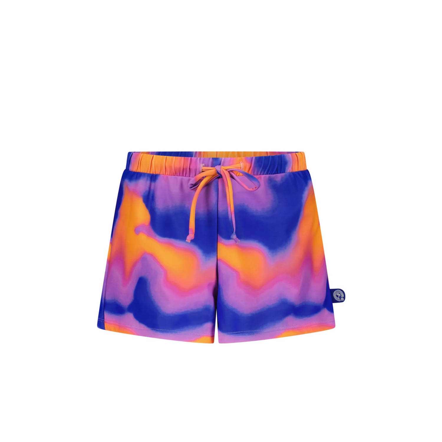 Just Beach zwemshort Seaside blauw roze oranje