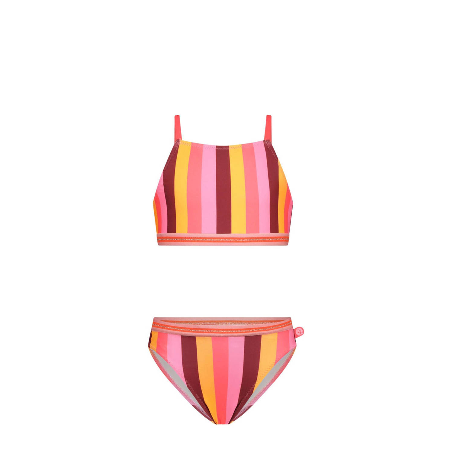 Just Beach crop bikini Florida oranje roze geel
