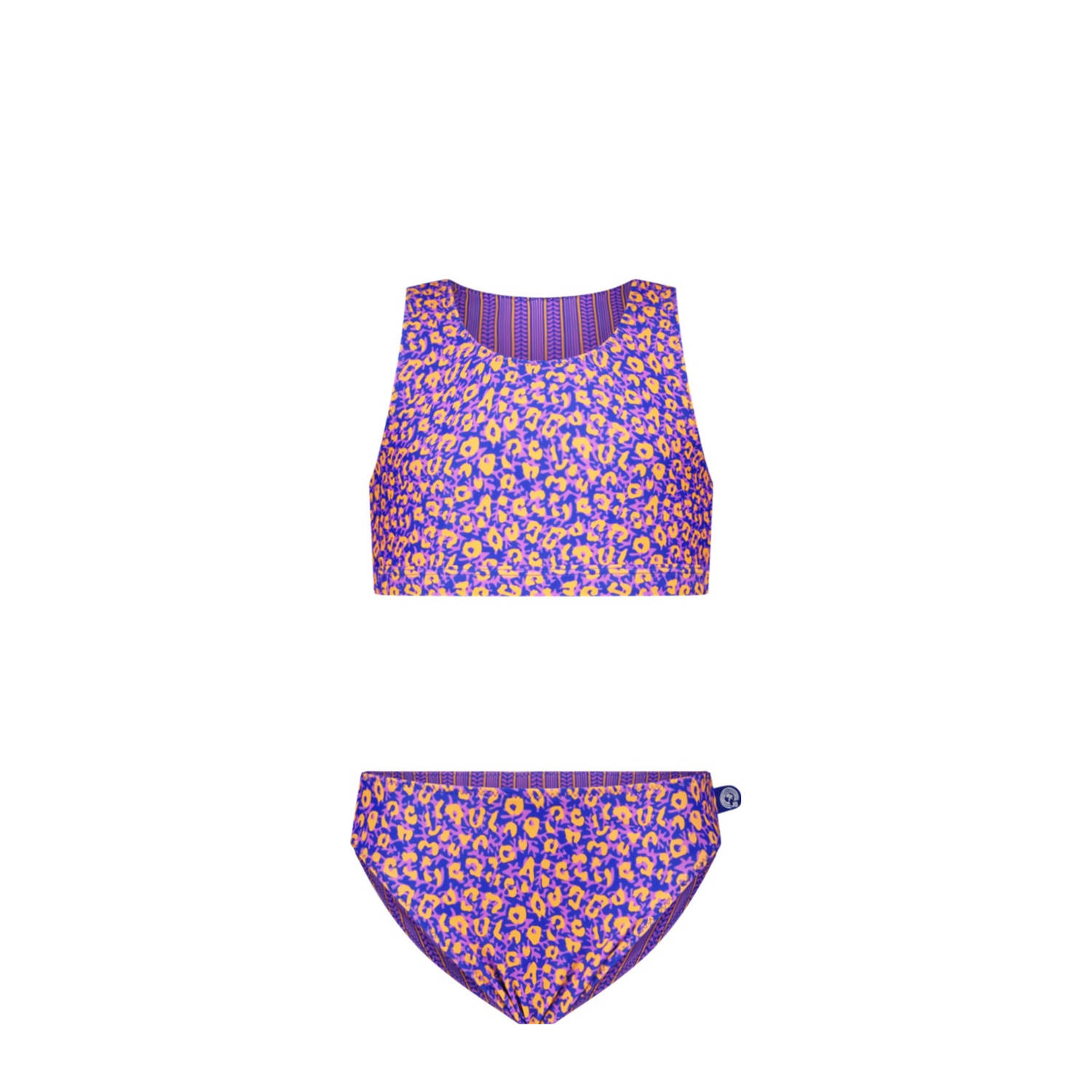 Just Beach reversible crop bikini Inside Out paars