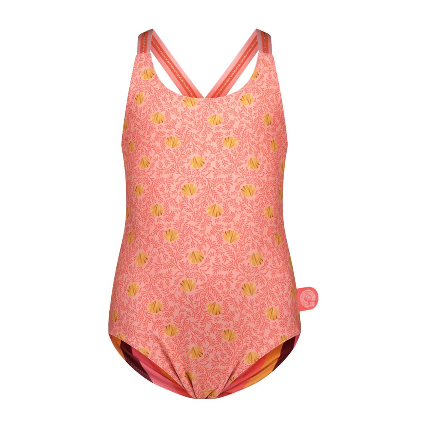 Just Beach reversible badpak oranje roze geel