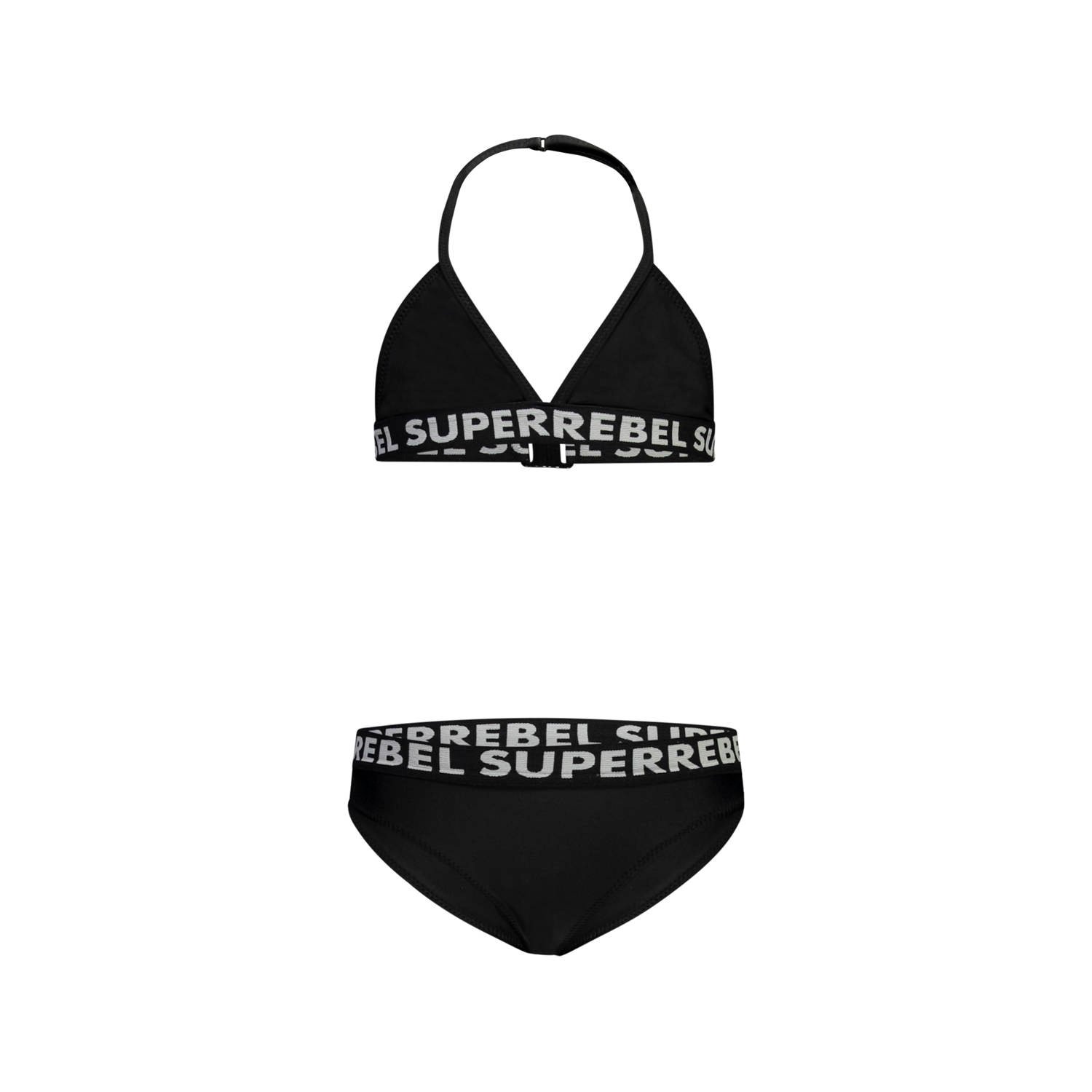 SuperRebel triangel bikini Isla zwart