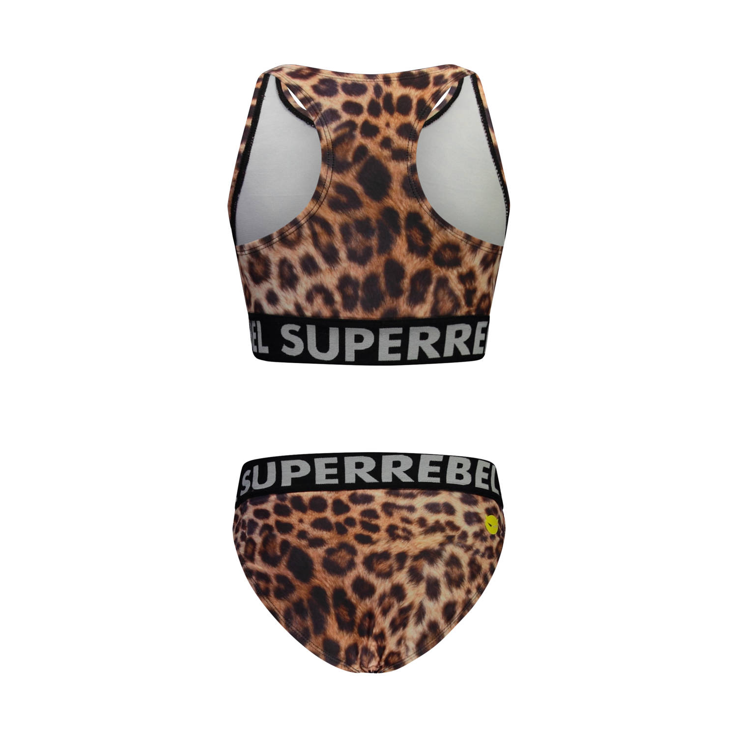 SuperRebel crop bikini Carmel bruin