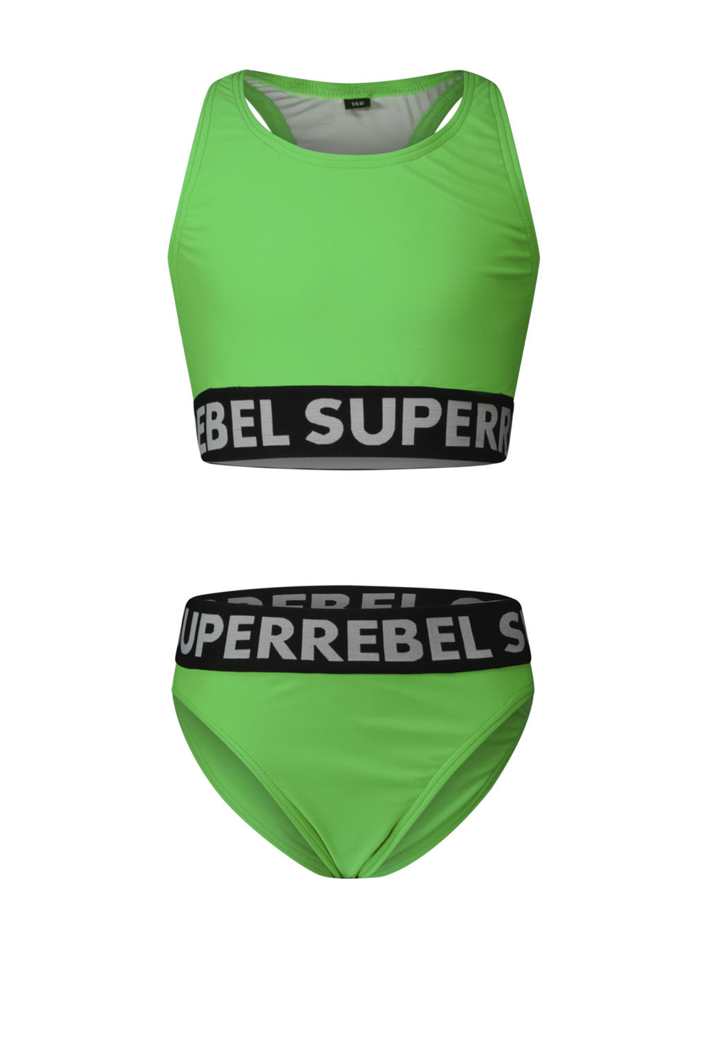 SuperRebel crop bikini Carmel groen