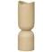 WOOOD WOOOD vaas/plantenpot Mosi - Fiber Clay - Beige - 75x25 cm