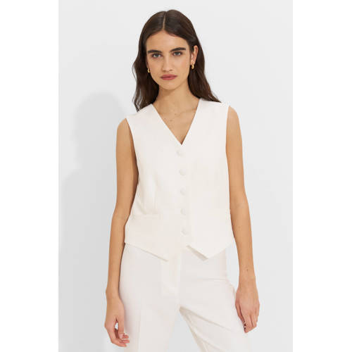 Ruby getailleerde gilet wit afbeelding