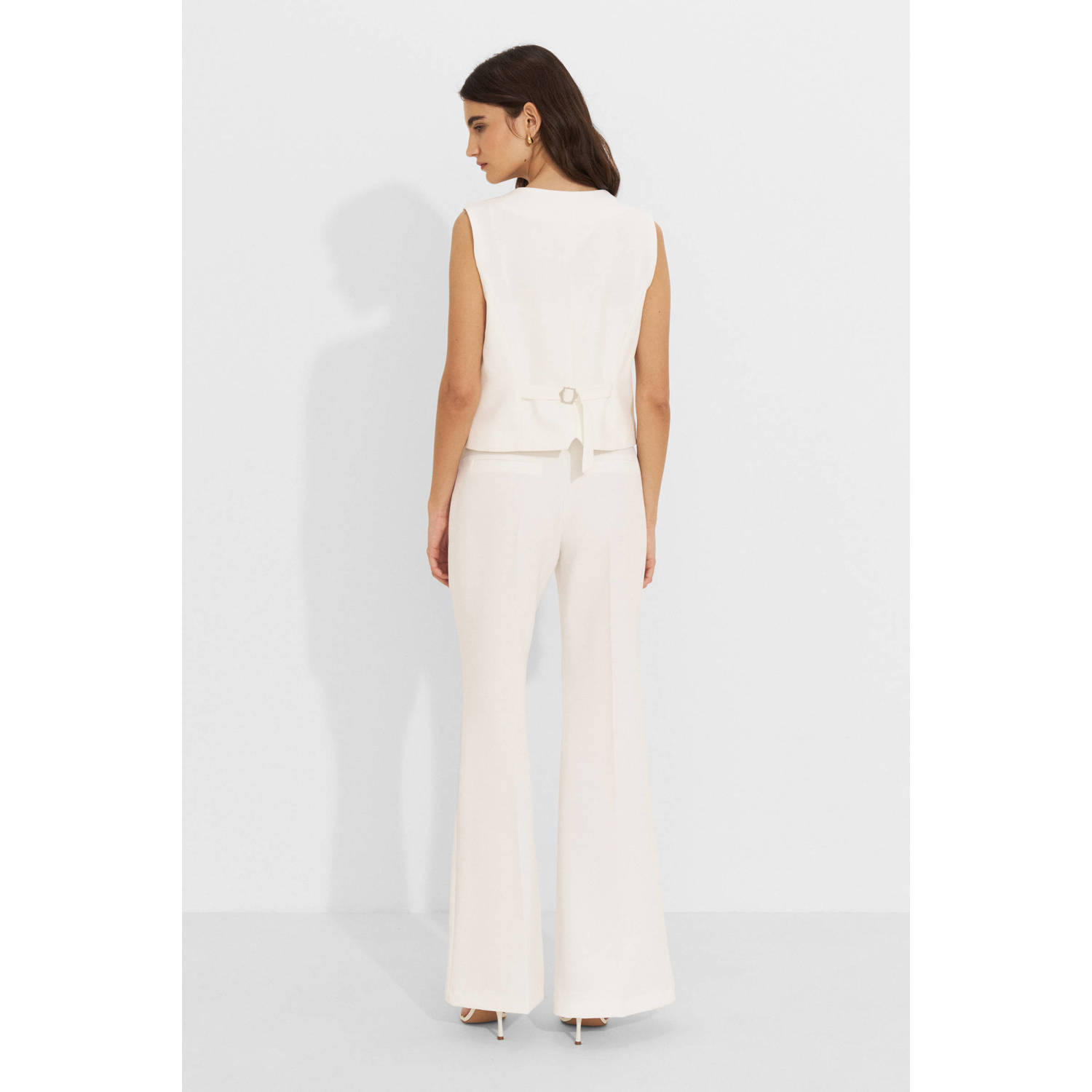 Ruby getailleerde gilet wit