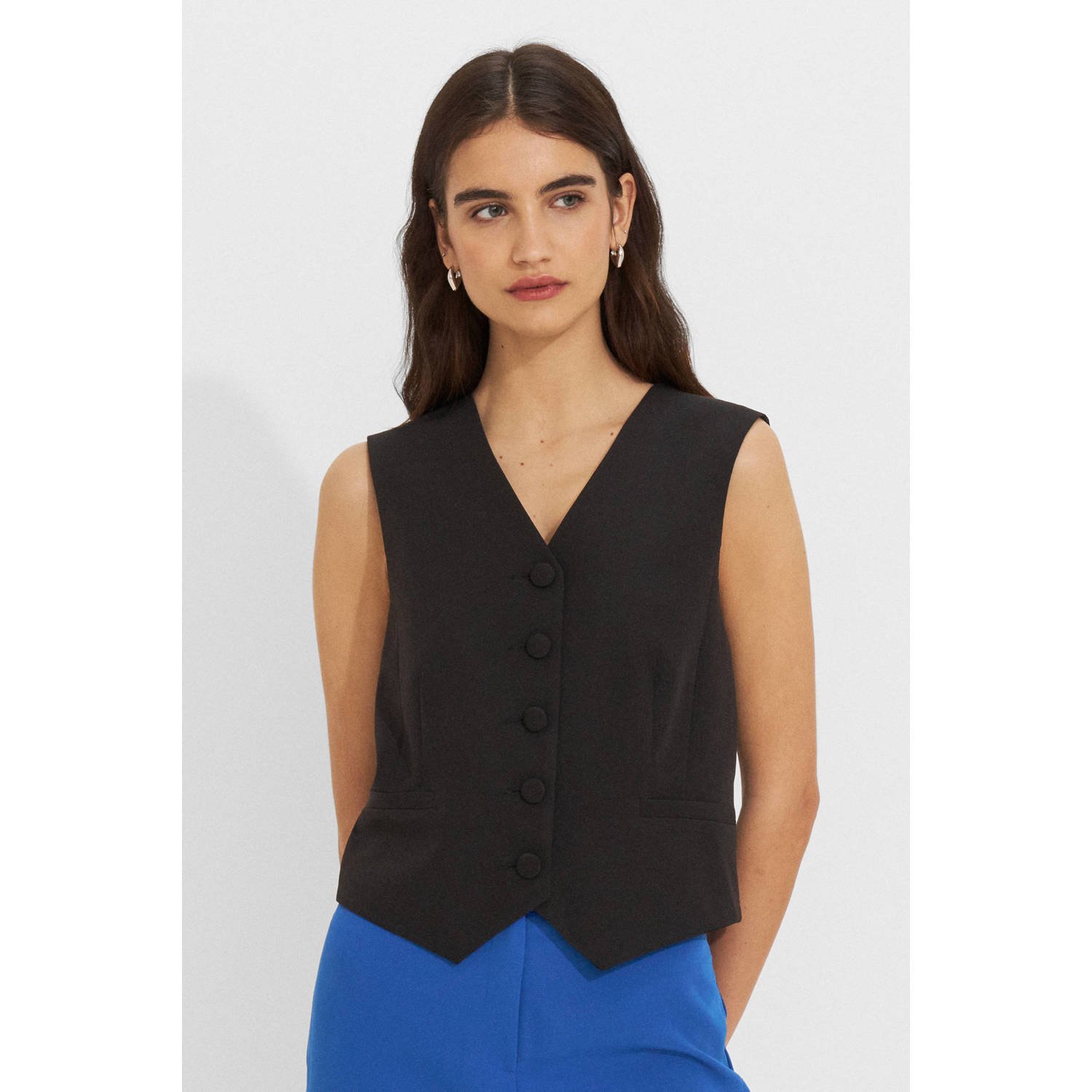 Ruby getailleerde gilet zwart