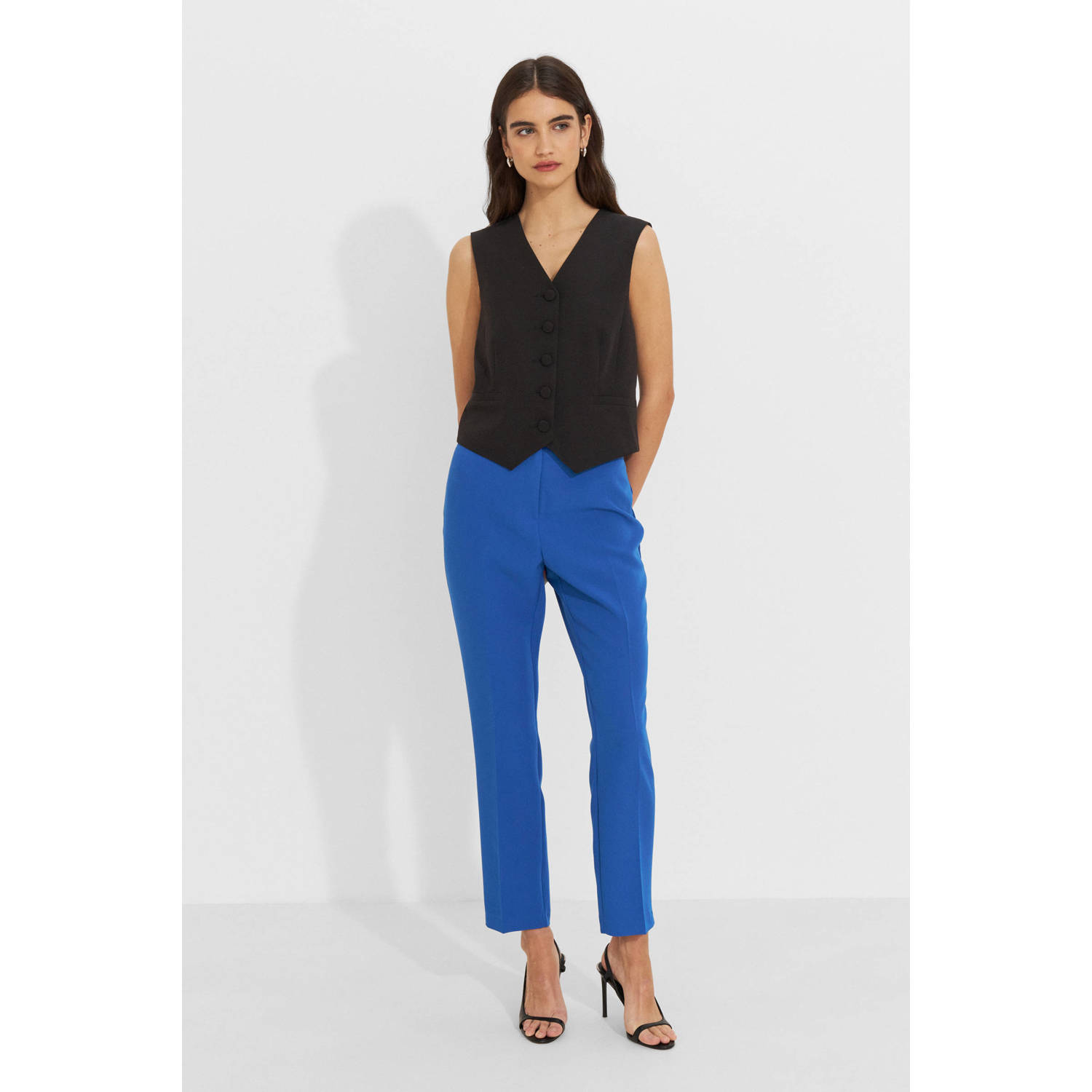 Ruby tapered fit pantalon blauw