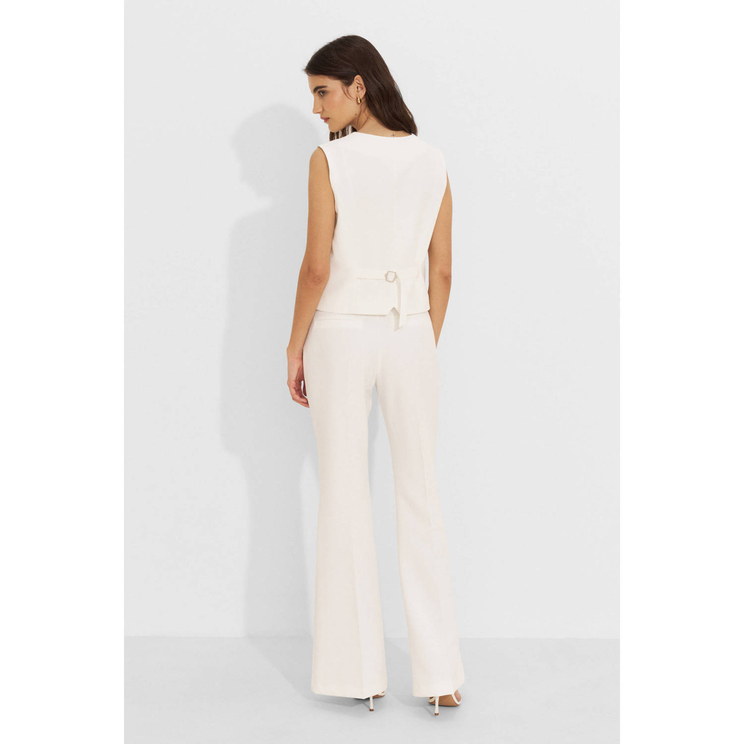 Ruby flared pantalon wit