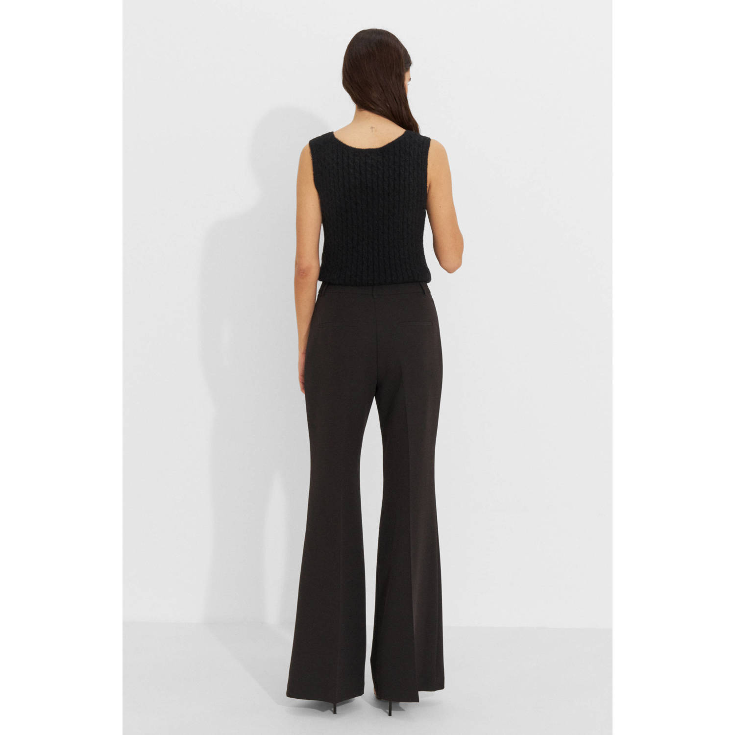 Ruby flared pantalon zwart
