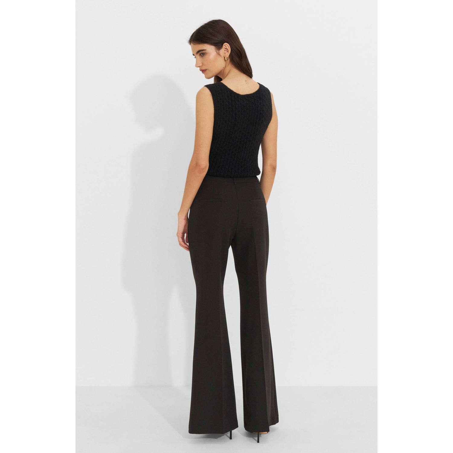 Ruby flared pantalon zwart