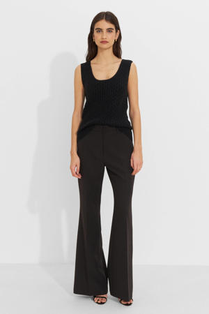 flared pantalon zwart
