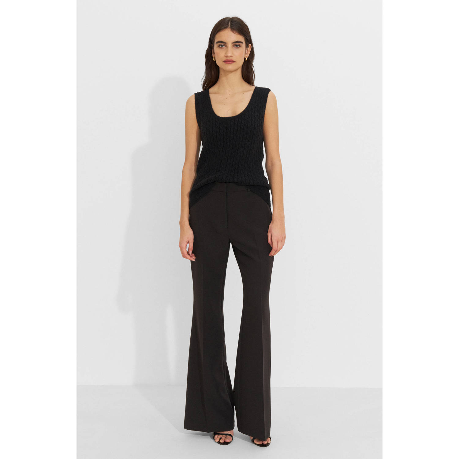 Ruby flared pantalon zwart