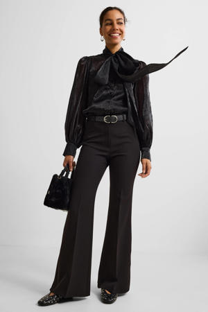flared pantalon zwart