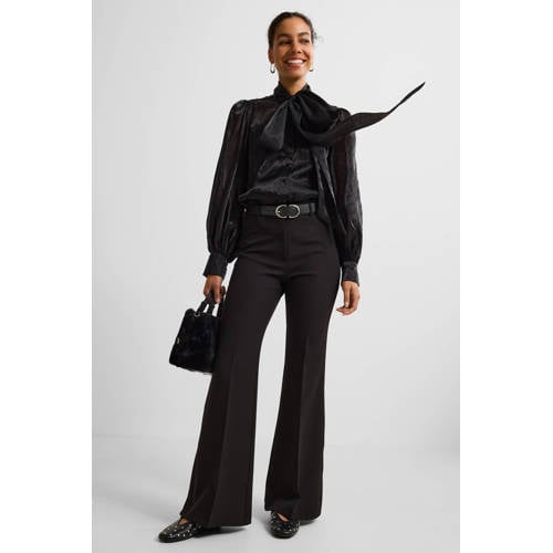 Ruby flared pantalon zwart afbeelding