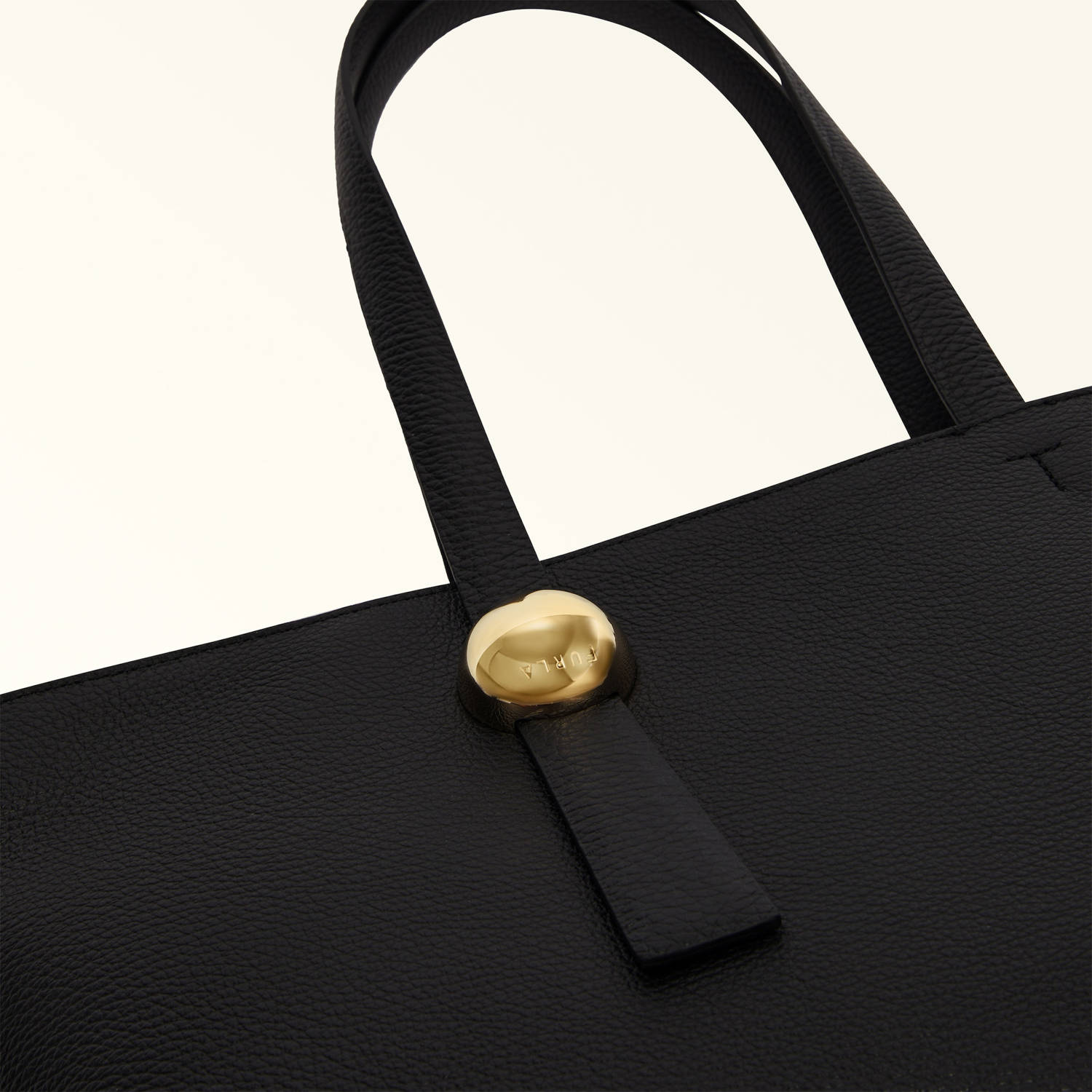 Furla leren shopper Sfera L zwart