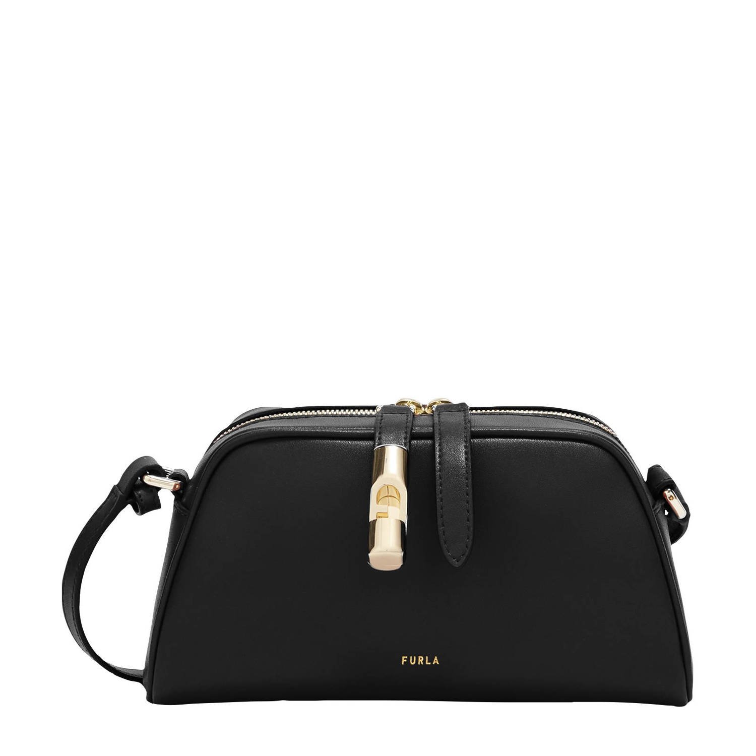 Furla leren crossbody tas Goccia Mini zwart