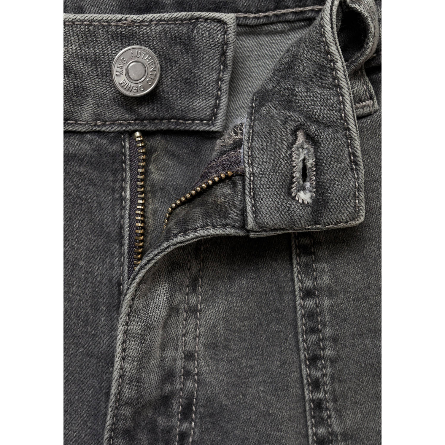 MANGO TEEN regular grey denim