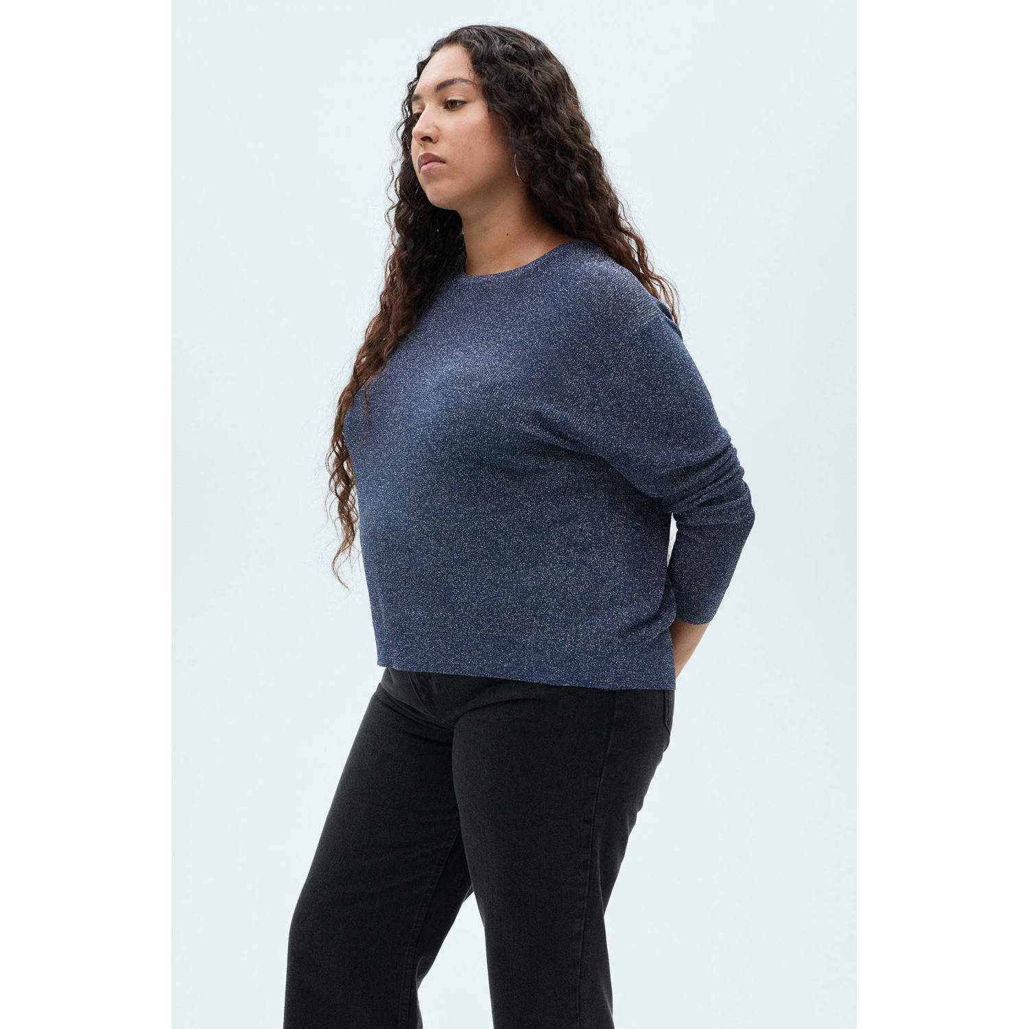 Mango pullover blauw