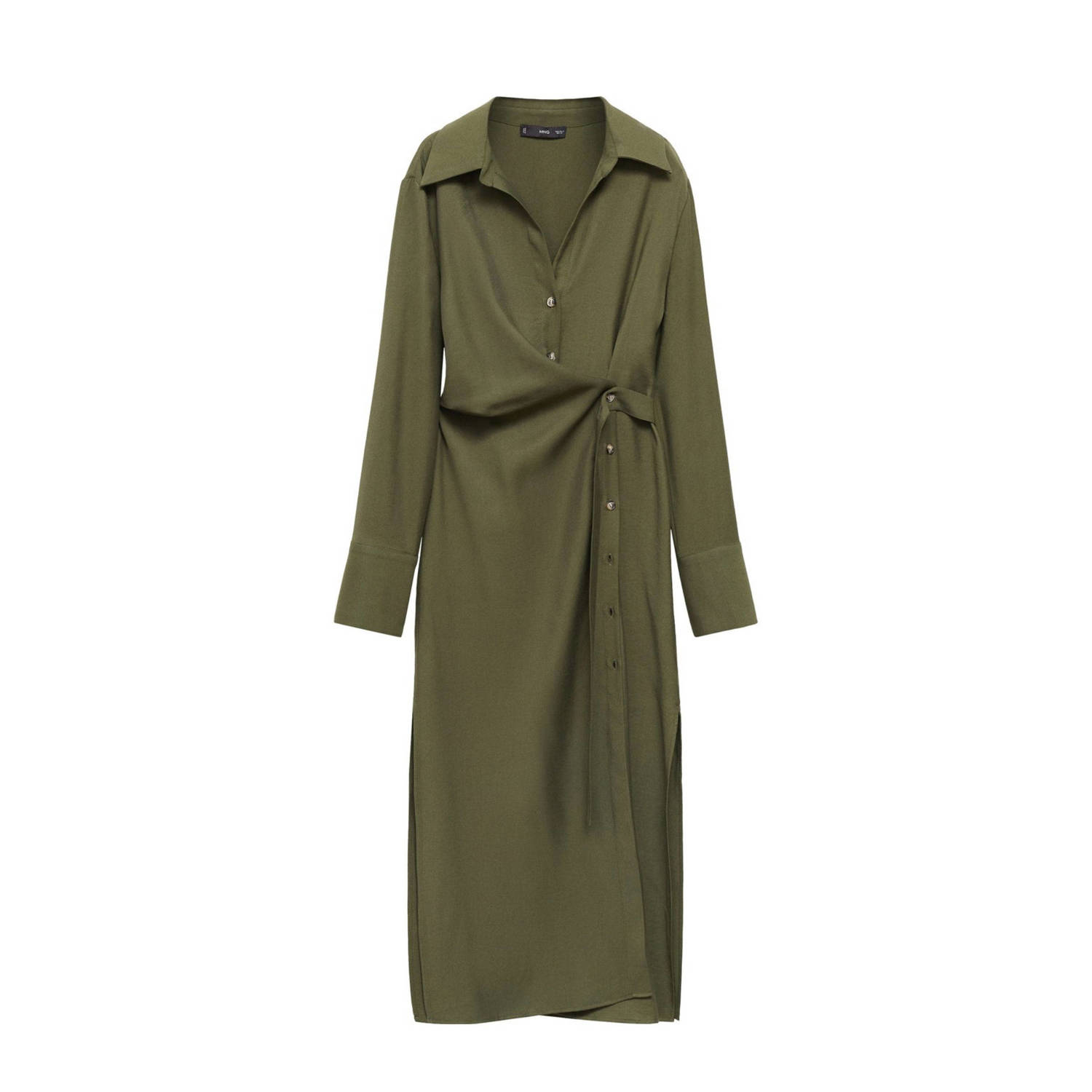 Mango blousejurk donkergroen