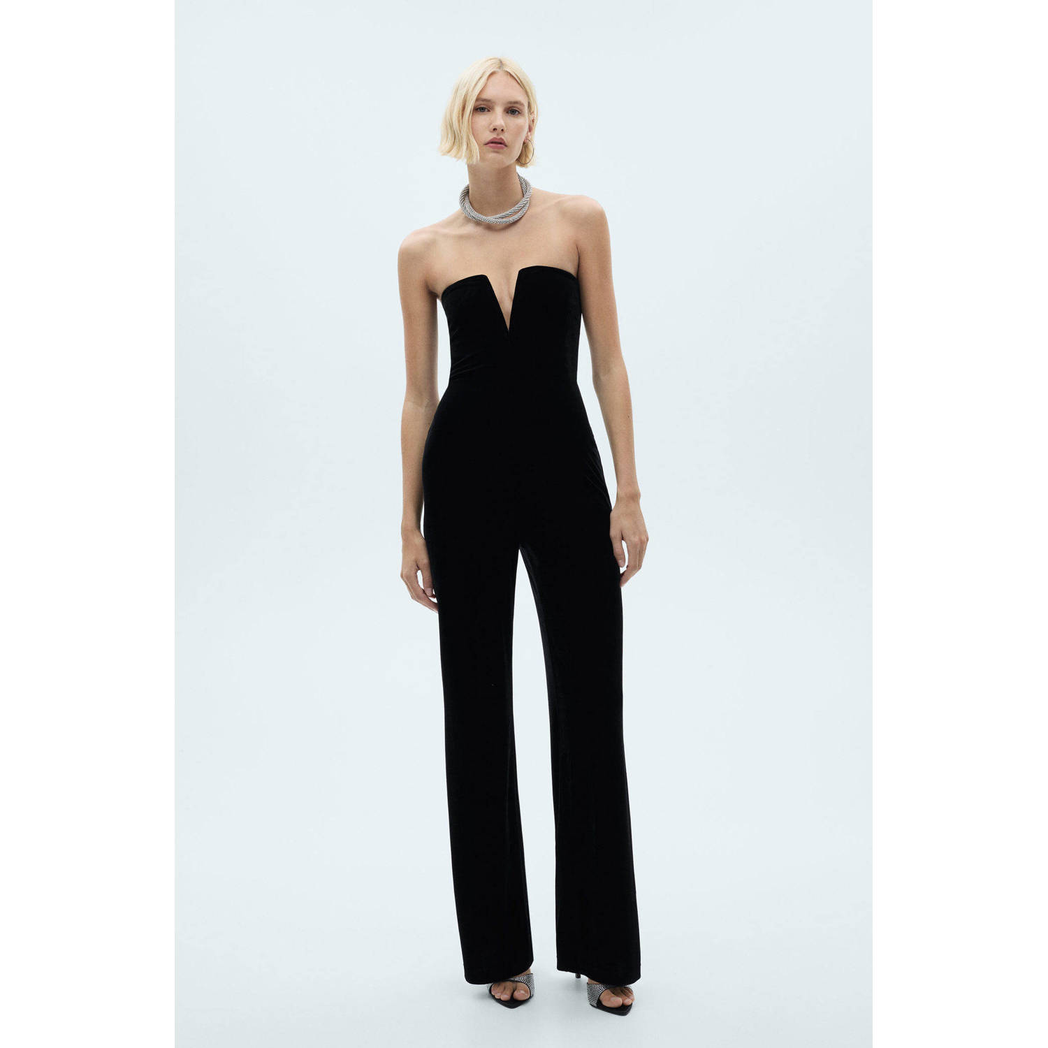 Mango jumpsuit zwart
