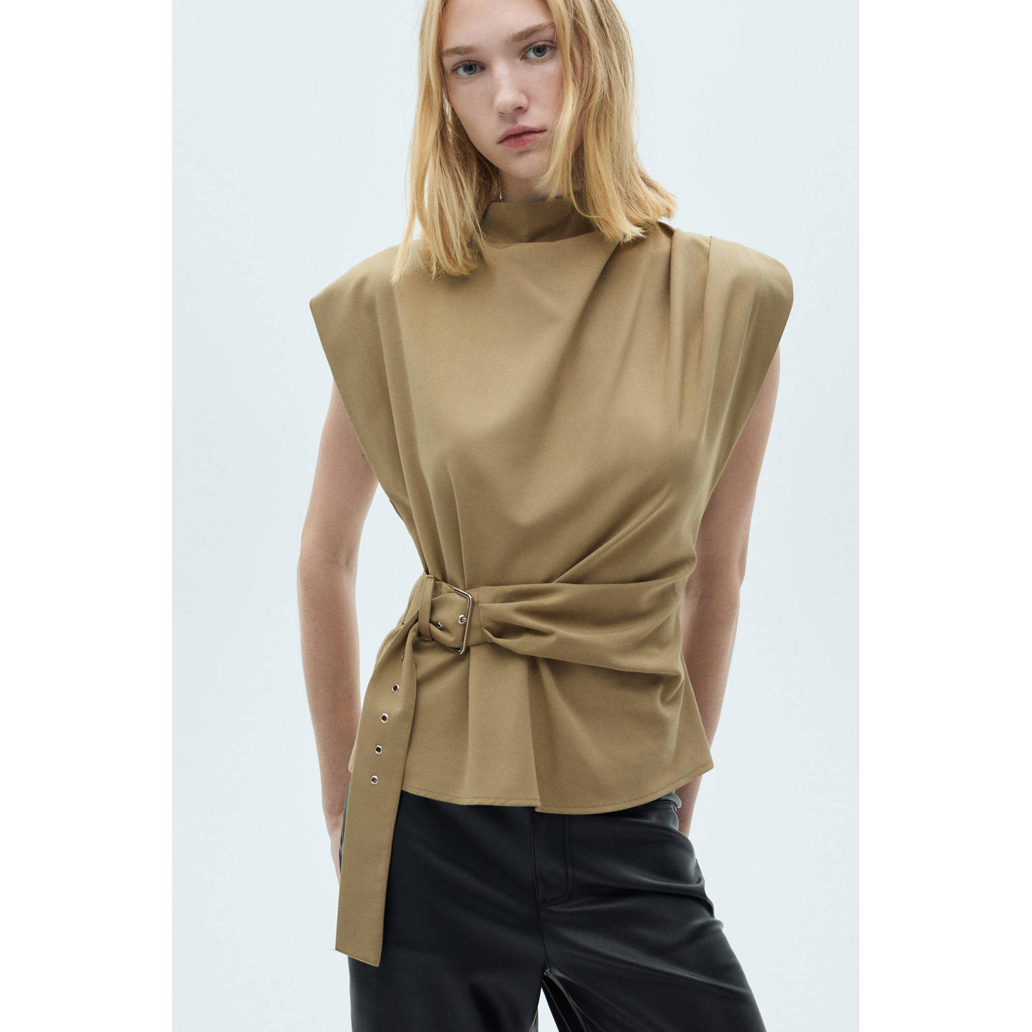 Mango blousetop beige